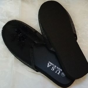 Black Mesh flats New